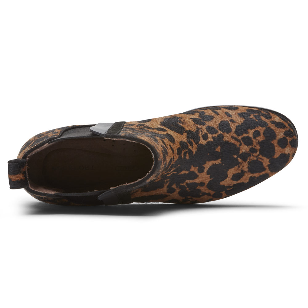 Rockport Støvler Dame Leopard - Larkyn Chelsea - AIBZ01237